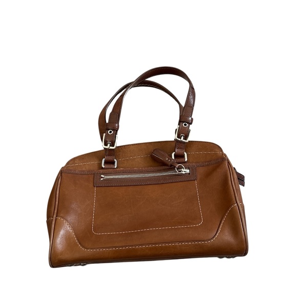 Vintage Coach Hamilton Cognac Glovetanned Leather Satchel shoulder bag - Picture 3 of 12